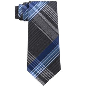 Geoffrey Beene Patterned Tie - Blue Madrid Plaid